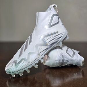 Adidas Freak Ultra 22 Primeknit Football Cleats White Silver Men's 9.5 GX5131